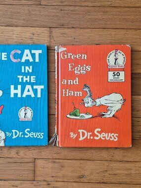 2 Vintage Dr Seuss Hardback Books 1957 and 1960